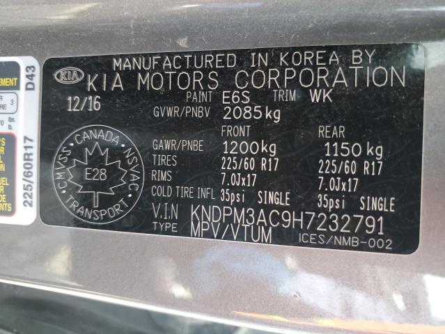 2017 KIA SPORTAGE LX