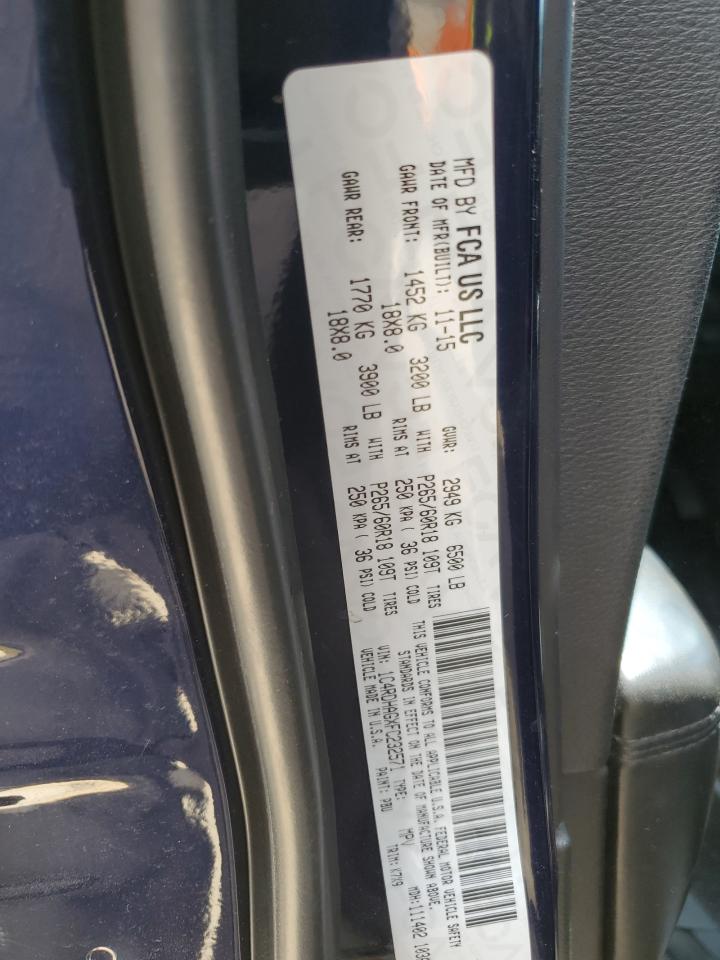 2015 Dodge Durango Sxt VIN: 1C4RDHAGXFC232571 Lot: 53056815