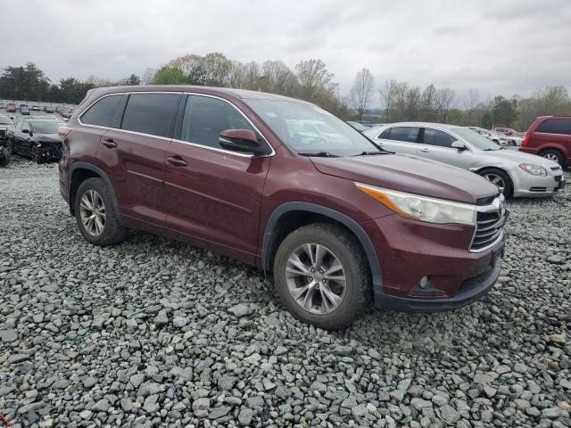  TOYOTA HIGHLANDER 2015 Burgundy