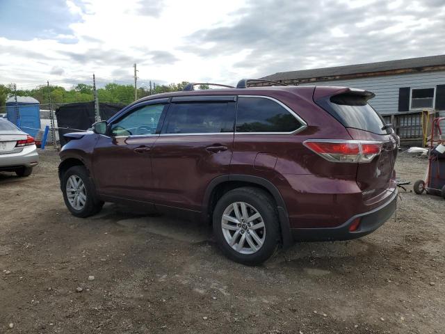  TOYOTA HIGHLANDER 2016 Burgundy