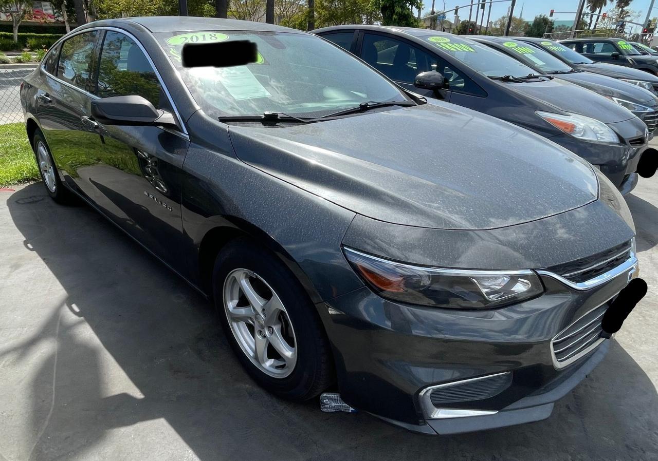 2018 Chevrolet Malibu Ls за продажба в Rancho Cucamonga, CA - Minor Dent/Scratches