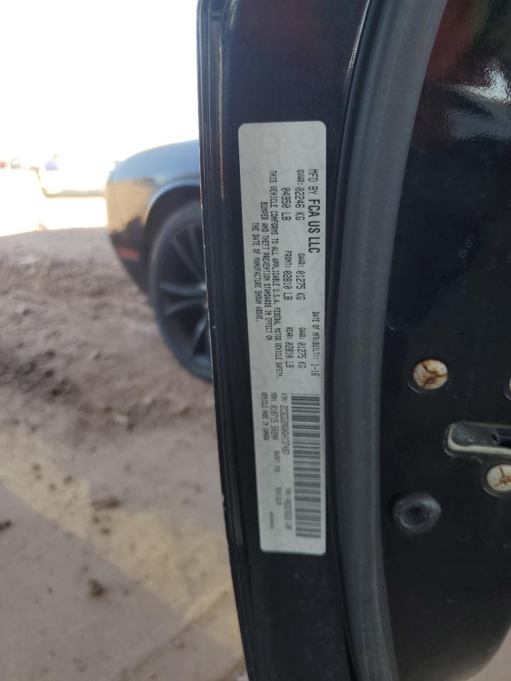 2016 Dodge Challenger Sxt VIN: 2C3CDZAG0GH137497 Lot: 51863165
