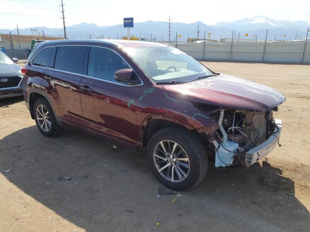  TOYOTA HIGHLANDER 2018 Bordowy