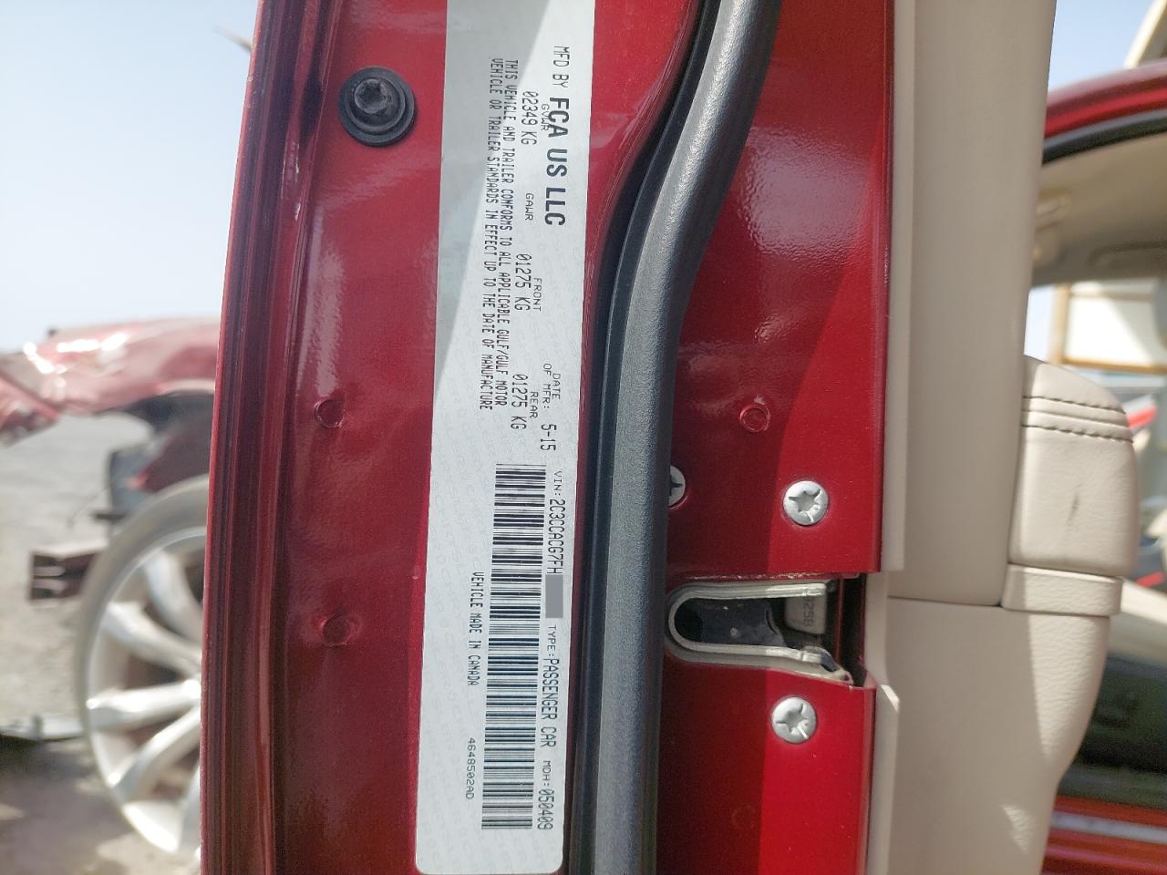 2C3CCACG7FH845648 - 2015 Chrysler 300 - #53422215