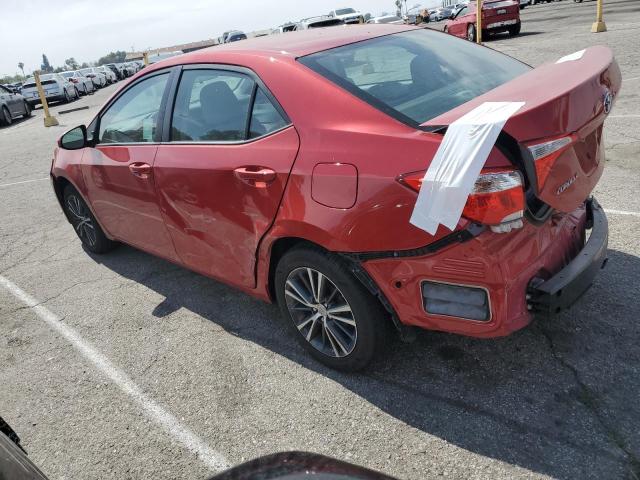 Sedans TOYOTA COROLLA 2016 Red