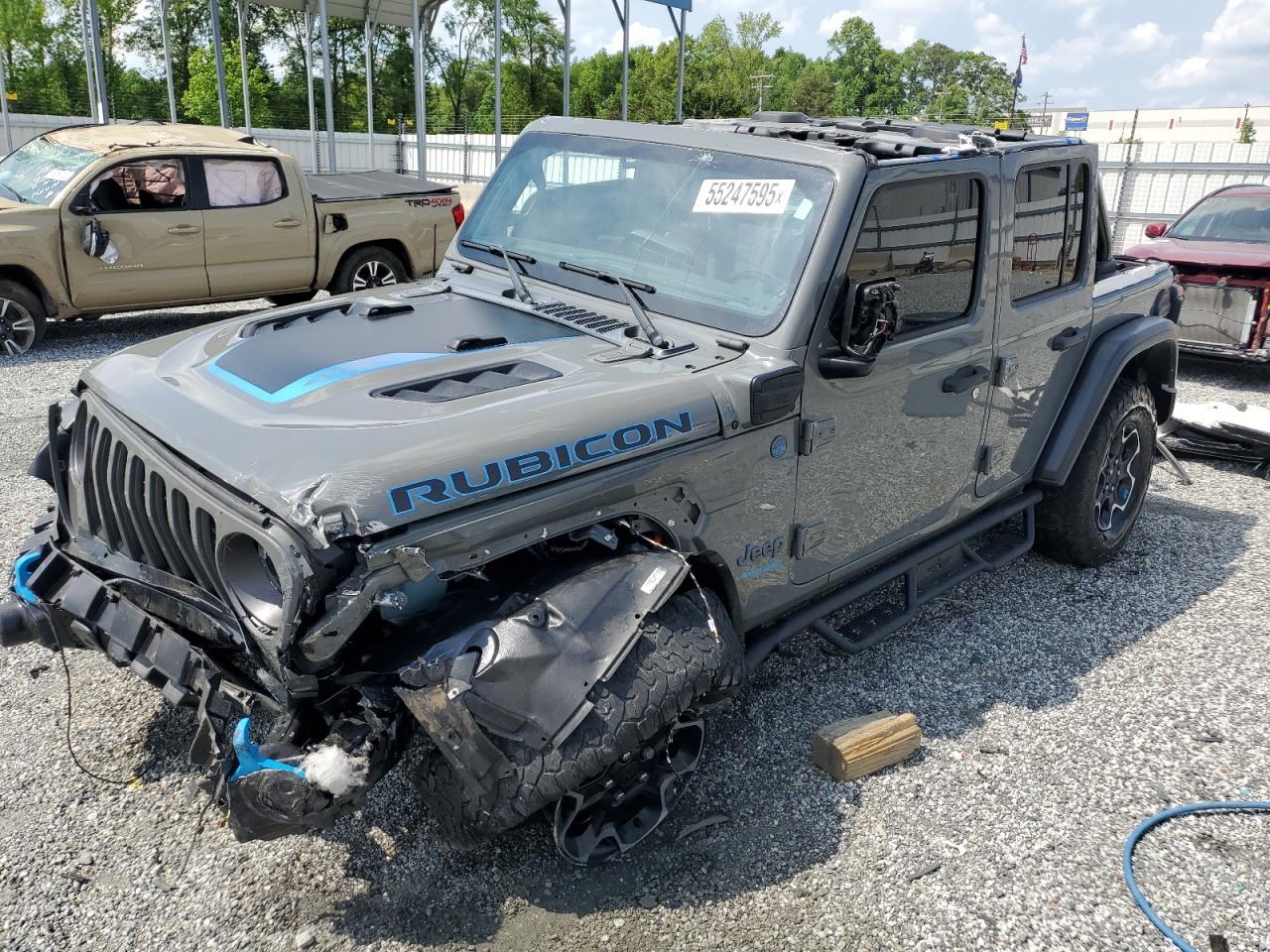 2022 Jeep Wrangler Unlimited Rubicon 4Xe იყიდება Spartanburg-ში, SC - Rollover