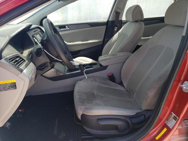  HYUNDAI SONATA 2017 Czerwony