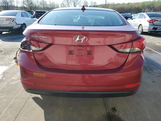 Седани HYUNDAI ELANTRA 2016 Червоний