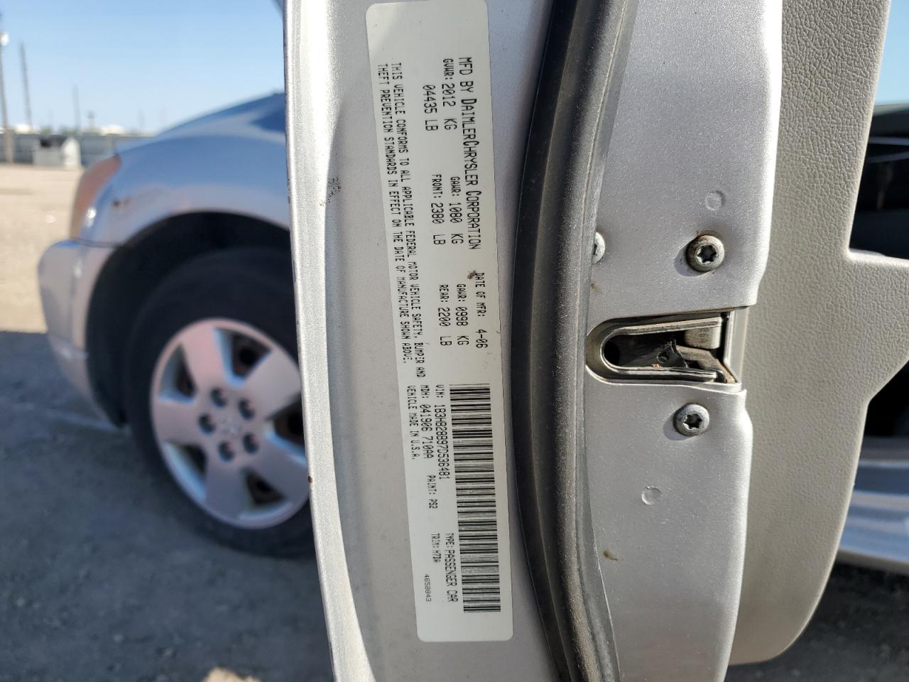 2008 Dodge Caliber VIN: 1B3HB28B97D536481 Lot: 51999615