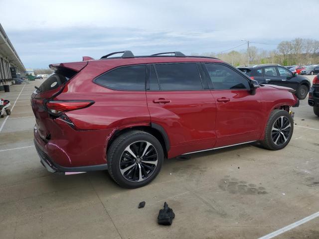  TOYOTA HIGHLANDER 2021 Czerwony