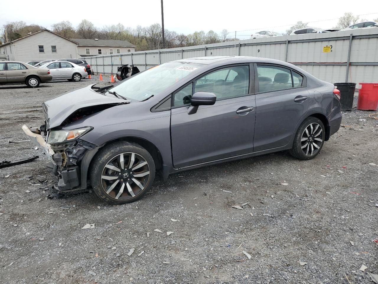 2015 Honda Civic Exl for Sale in York Haven, PA - Front End