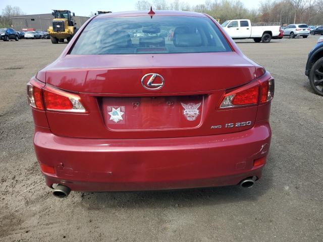Sedans LEXUS IS 2012 Czerwony