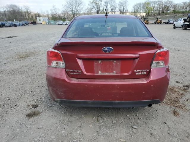 Sedans SUBARU IMPREZA 2016 Burgundy