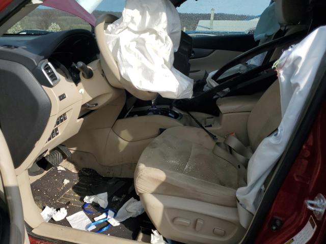 Parquets NISSAN ROGUE 2015 Czerwony