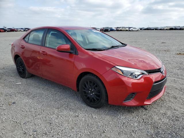 Sedans TOYOTA COROLLA 2015 Red