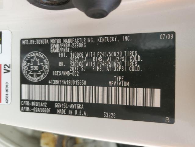 2009 TOYOTA VENZA 