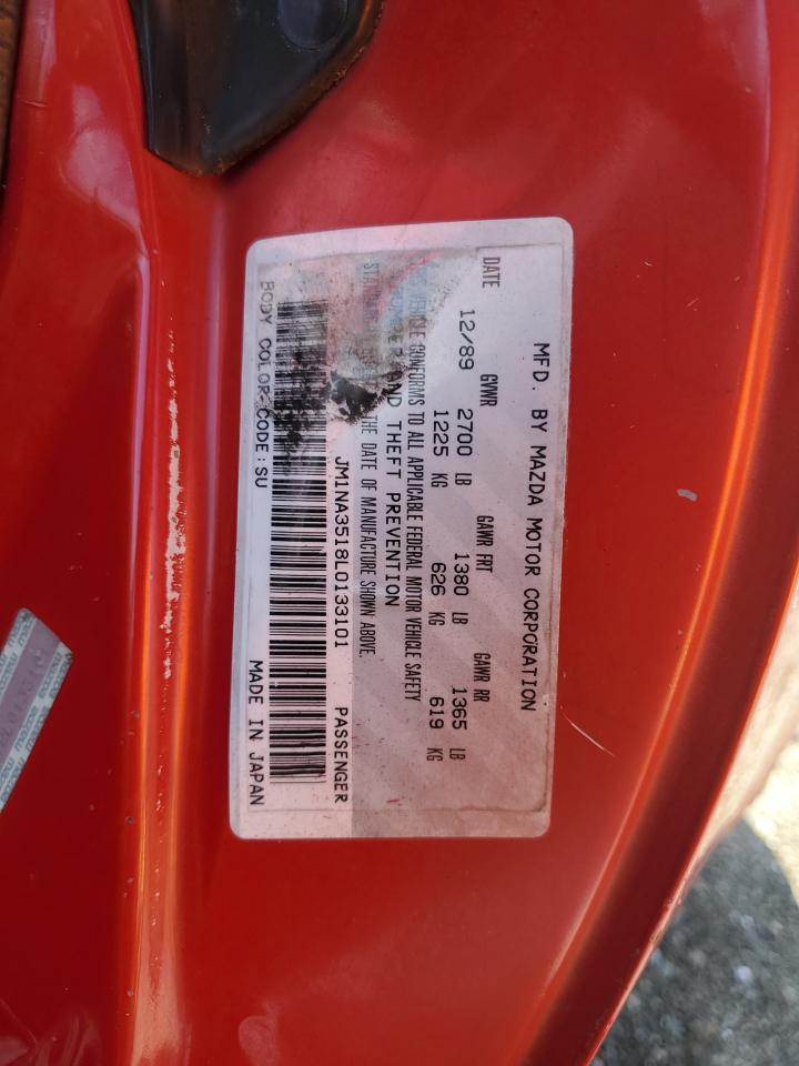 1990 Mazda Mx-5 Miata VIN: JM1NA3518L0133101 Lot: 51526835