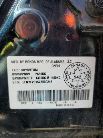 2007 HONDA PILOT LX