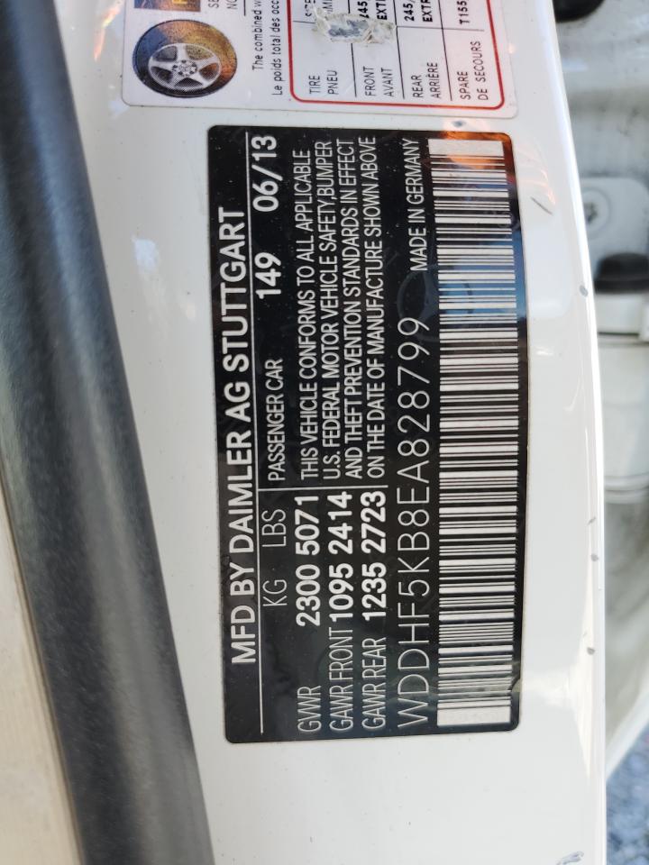 WDDHF5KB8EA828799 2014 Mercedes-Benz E 350