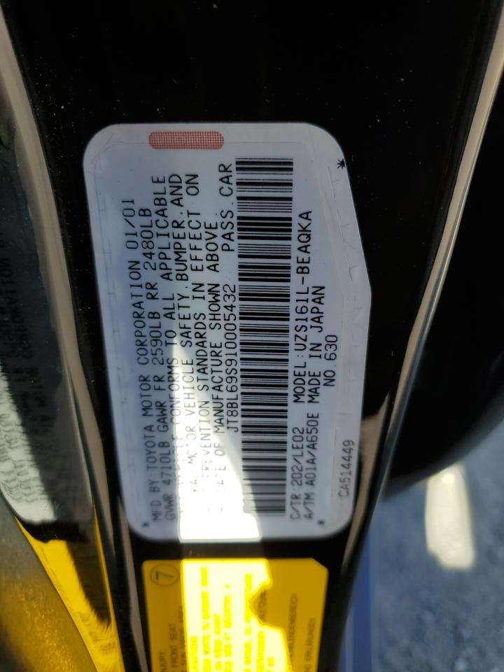 2001 Lexus Gs 430 VIN: JT8BL69S910005432 Lot: 55140625