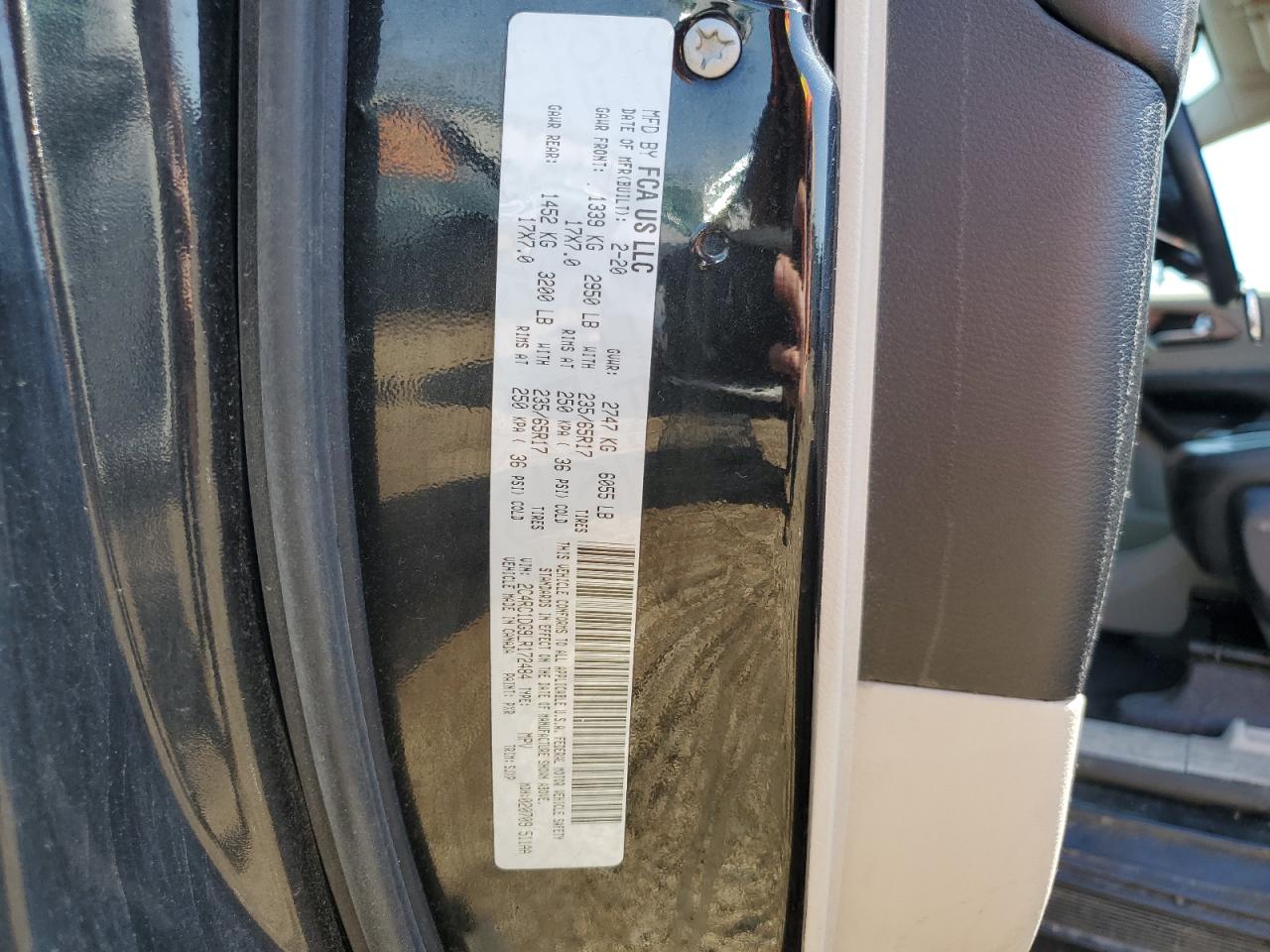 2020 Chrysler Voyager Lxi VIN: 2C4RC1DG9LR172484 Lot: 54144455