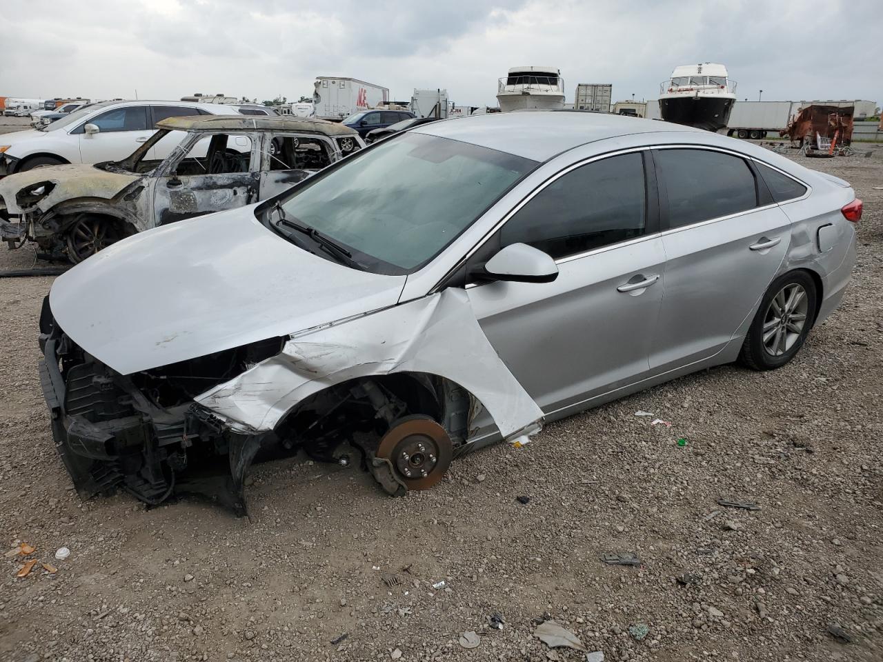 2017 Hyundai Sonata Se იყიდება Houston-ში, TX - All Over