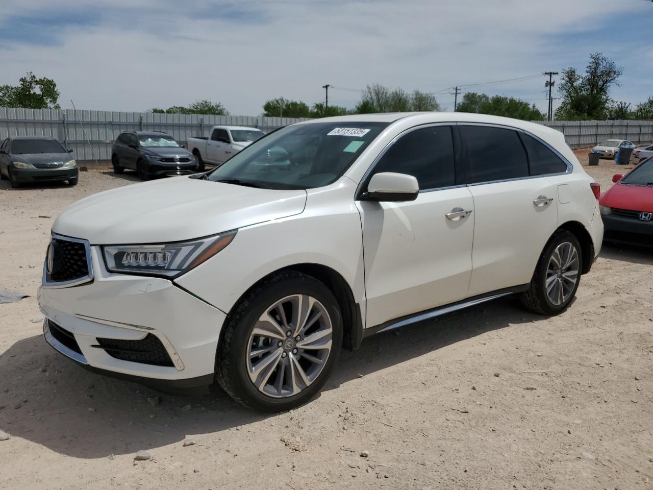 2018 Acura Mdx Technology للبيع في Oklahoma City، OK - Front End