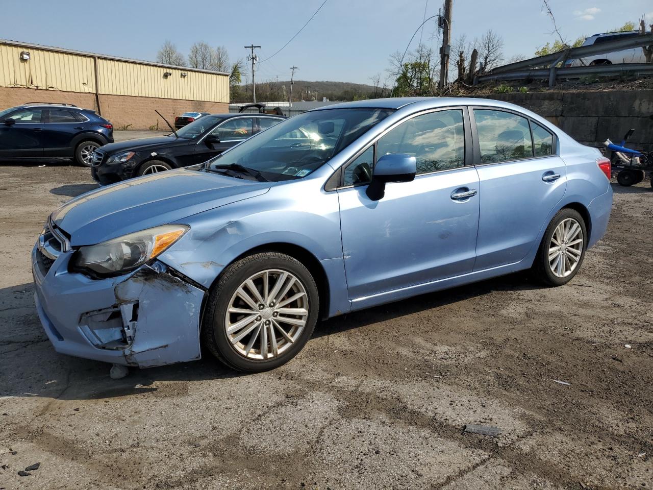 2012 Subaru Impreza Limited იყიდება Marlboro-ში, NY - Front End