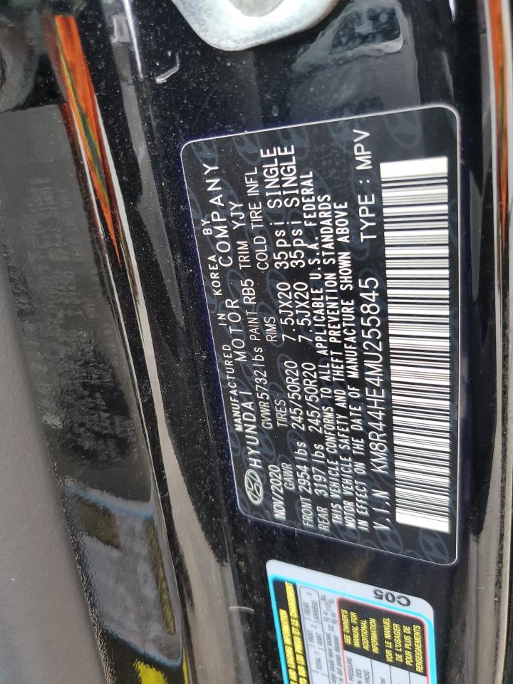 2021 Hyundai Palisade Sel VIN: KM8R44HE4MU255845 Lot: 54153035