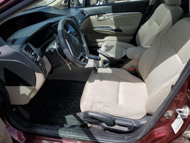  HONDA CIVIC 2014 Бургунди