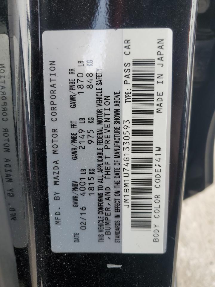 2016 Mazda 3 Sport VIN: JM1BM1U74G1330593 Lot: 54867545