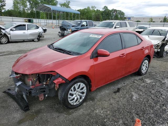  TOYOTA COROLLA 2018 Czerwony