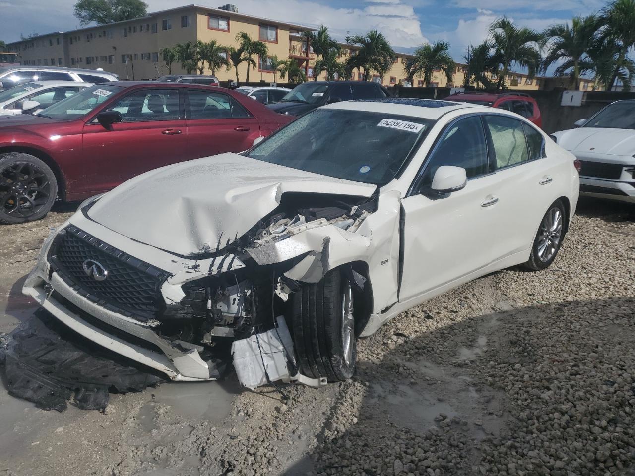 2019 Infiniti Q50 Luxe zu verkaufen in Opa Locka, FL - Front End