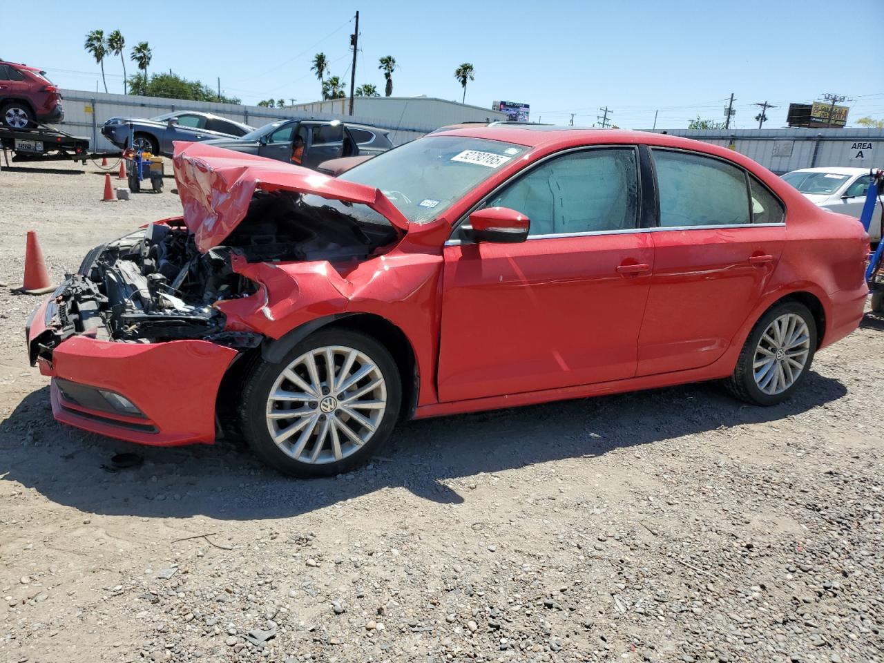 2015 Volkswagen Jetta Se na sprzedaż w Mercedes, TX - Front End