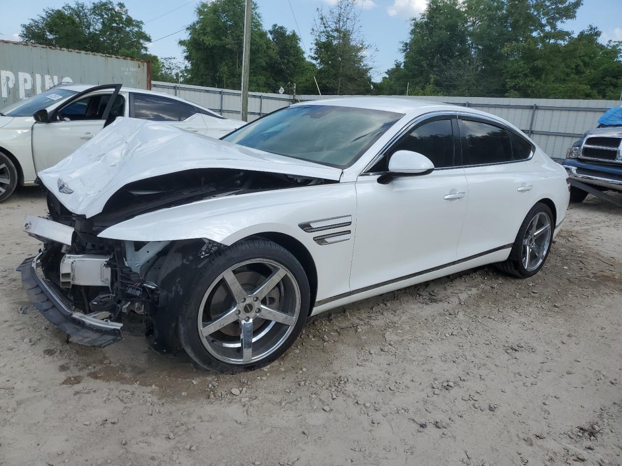 2021 Genesis G80 Base იყიდება Midway-ში, FL - Front End