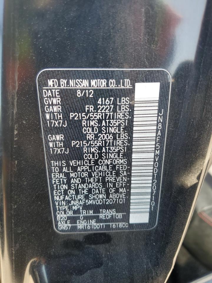 2013 Nissan Juke S VIN: JN8AF5MV0DT207101 Lot: 55069075