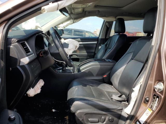  TOYOTA HIGHLANDER 2017 tan