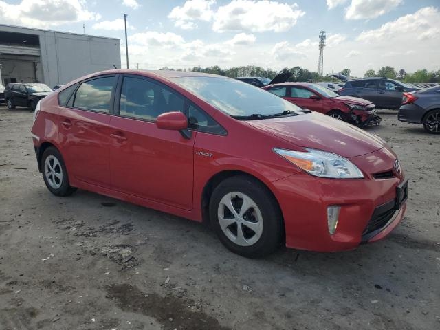  TOYOTA PRIUS 2015 Czerwony
