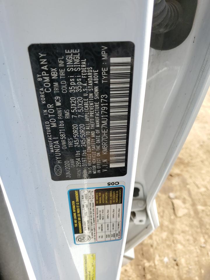 2021 Hyundai Palisade Calligraphy VIN: KM8R7DHE7MU179173 Lot: 54017325