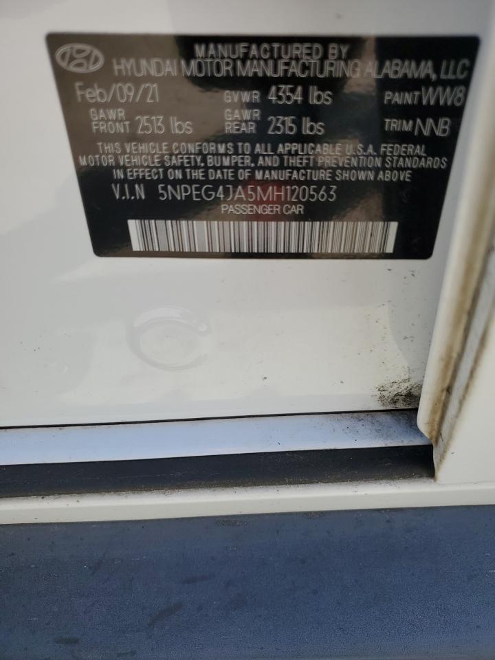2021 Hyundai Sonata Se VIN: 5NPEG4JA5MH120563 Lot: 53381255