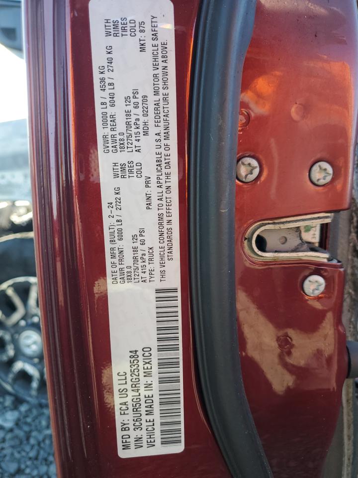 2024 Ram 2500 Longhorn VIN: 3C6UR5GL4RG253584 Lot: 54076335