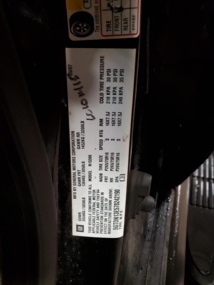 2007 Hummer H3 VIN: 5GTDN13E578242190 Lot: 53666355