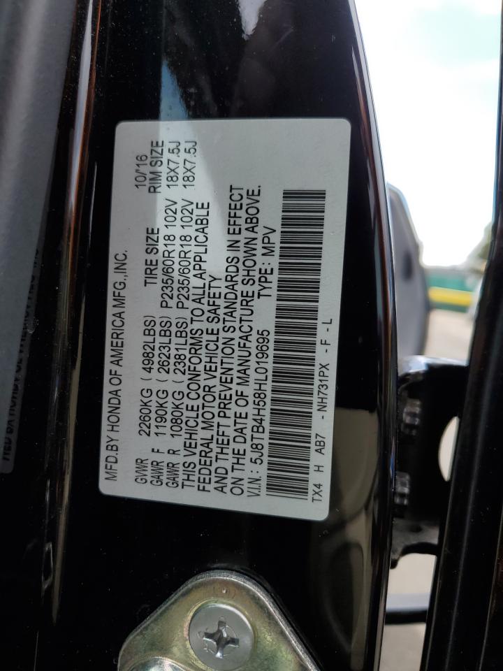 2017 Acura Rdx Technology VIN: 5J8TB4H58HL019695 Lot: 54977705
