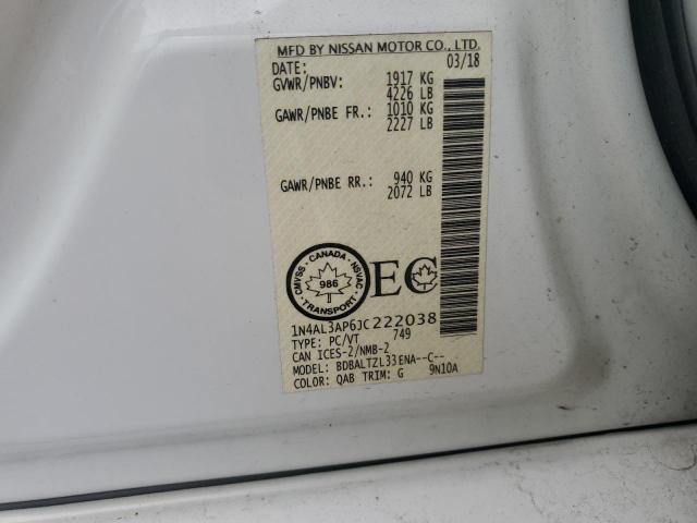 2018 NISSAN ALTIMA 2.5