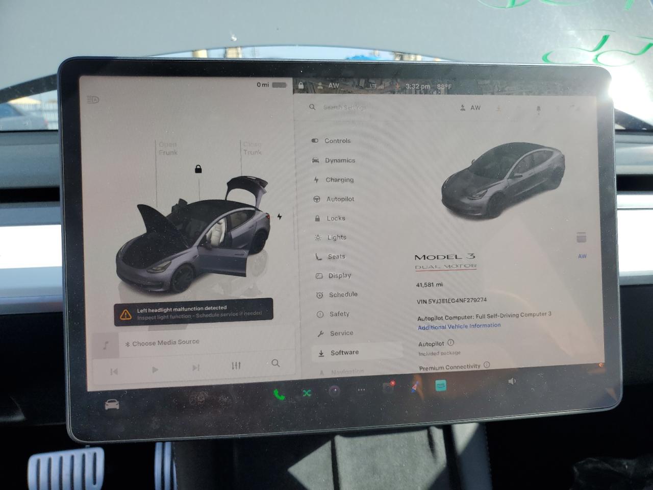 2022 Tesla Model 3 VIN: 5YJ3E1EC4NF279274 Lot: 52165585