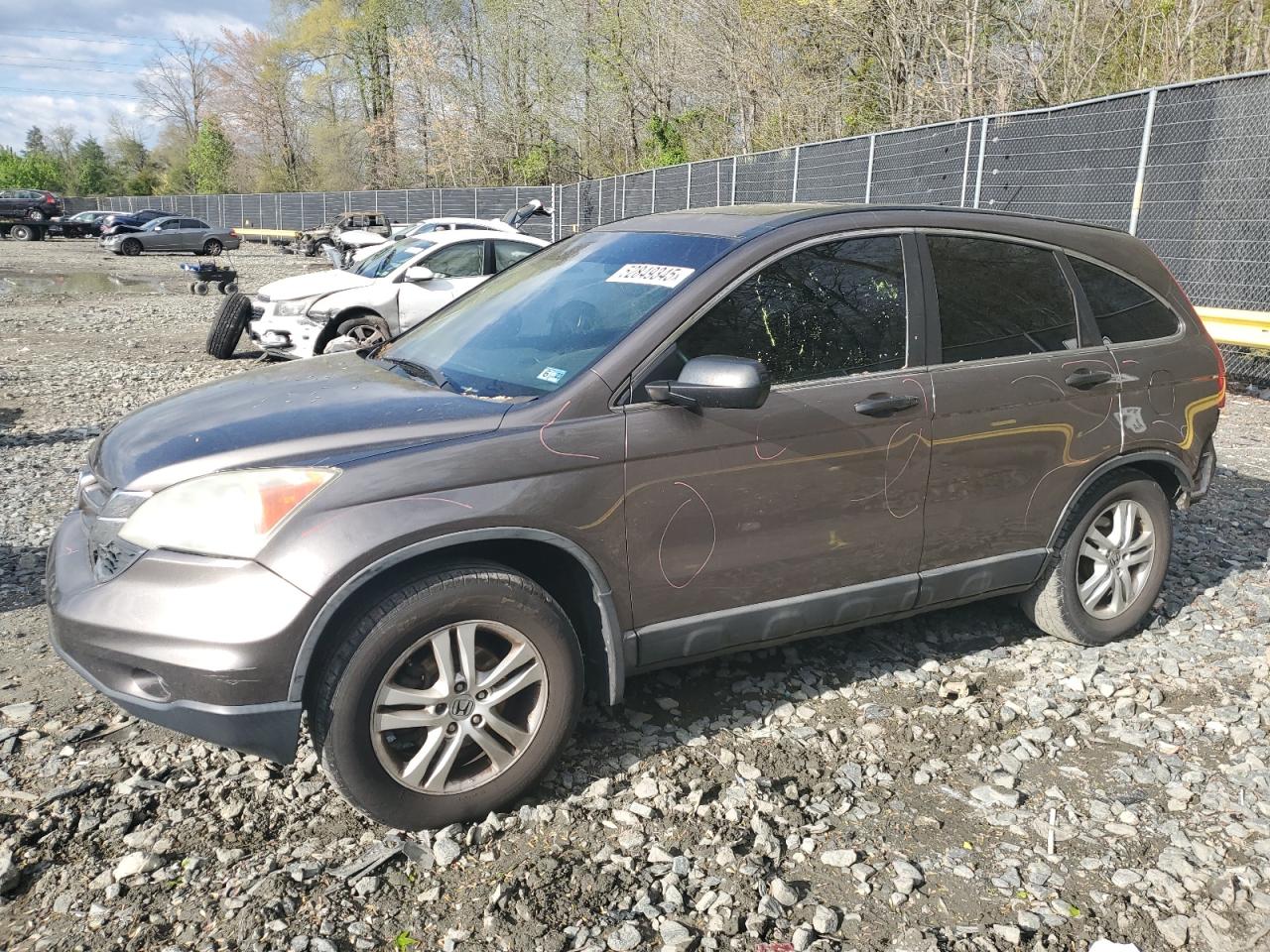 2010 Honda Cr-V Ex на продаже в Waldorf, MD - Rear End
