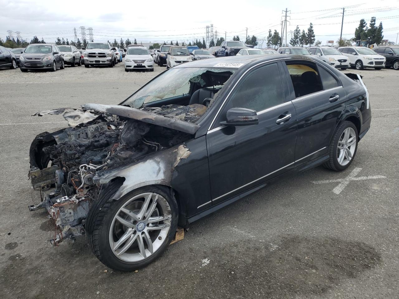 2014 Mercedes-Benz C 250 for Sale in Rancho Cucamonga, CA - Burn - Engine