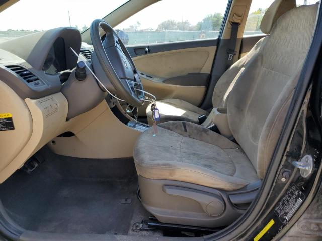 Sedans HYUNDAI ACCENT 2012 Czarny