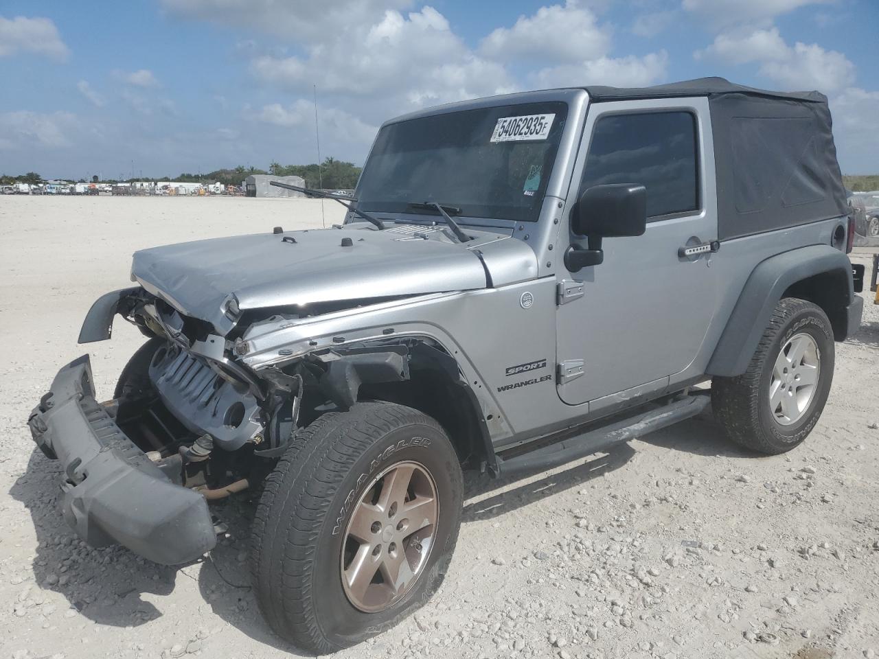 2015 Jeep Wrangler Sport de vânzare în West Palm Beach, FL - Front End