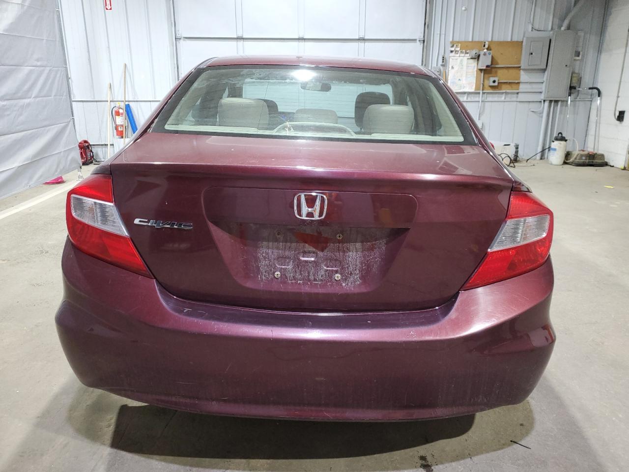 2012 Honda Civic Lx VIN: 2HGFB2F56CH598308 Lot: 51110635